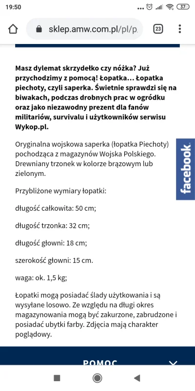 NajlepszyStalkerWZonie - @Domowik: Nawet wspomniał o Wykopie w opisie saperki.