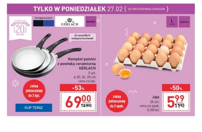 ortalionowy - Tylko w poniedziałek 27.02 w Carrefour, według ich strony tylko w dużyc...