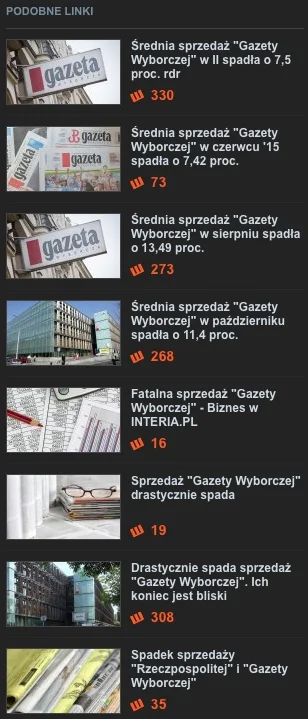 L.....e - @stawo73: 

 Jedynie jak się pojawia info o spadku sprzedaży różnych gazet...