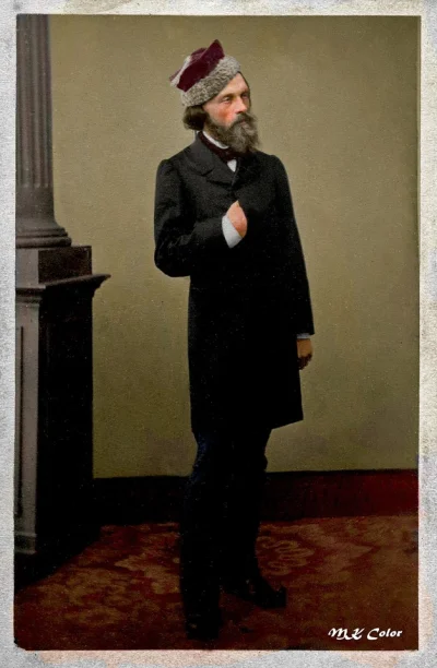 Rancor - Koloryzowana fotografia poety - 1861