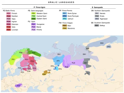 mlodydonald - Języki uralskie czyli fiński, estoński i ich krewni na mapie.

#finla...