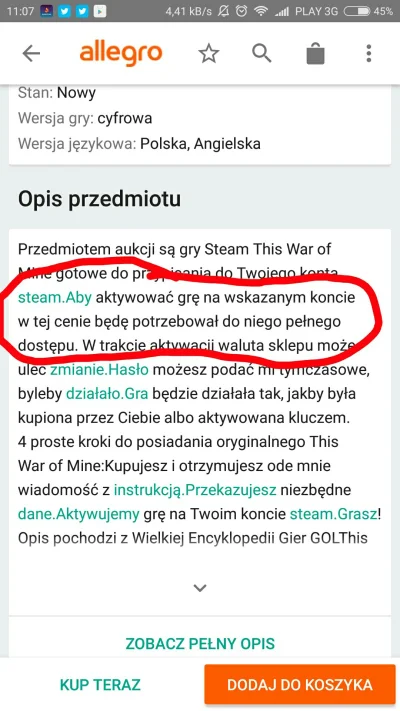 K.....l - Naprawdę ktoś sprzedaje gry na allegro w ten sposób?
Jeszcze bardziej mnie ...