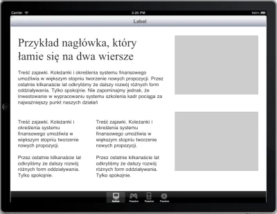 eofek - o, a to przykładowa makieta #axure załadowana do natywnej apki #ipad.a w webv...