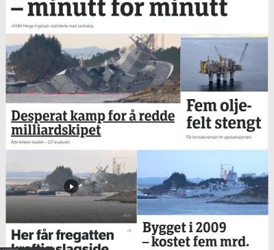 Saeglopur - Gruba sprawa właśnie teraz w Norwegii - w nocy fregata rakietowa w pełni ...