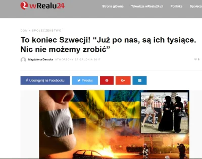 Kmicic007 - @adam2a: Lepsze nagłówki o Szwecji są na wrealu24.pl.