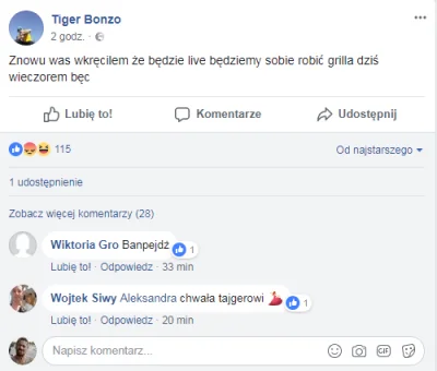 Gronostaj90 - Jak macie czas to zgłaszajcie stronę Tigera Bonzo https://www.facebook....