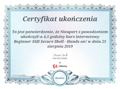 konik_polanowy - Beginner SSH Secure Shell - Hands on! 

Po co instalowaliśmy na po...