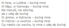 P.....a - nie wierzę, po prostu nie wierzę
jakim cudem w tej piosence jest "w Kłaju,...