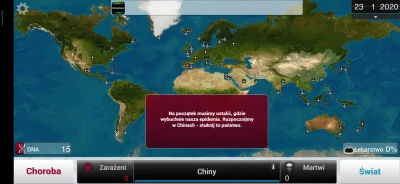 Wycu91 - Na fali ostatnich wydarzeń stwierdziłem że zagram sobie w plague Inc. Odpala...