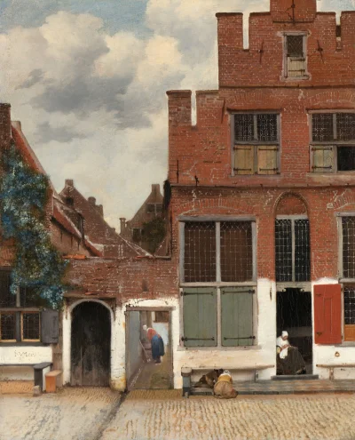 Hoverion - Johannes Vermeer 1632-1675 
Uliczka, 1657-1658, olej na płótnie, Rijksmus...