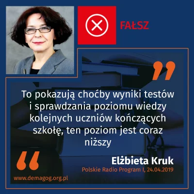 DemagogPL - @DemagogPL: Czy poziom wiedzy uczniów jest coraz niższy❓

Sprawdziliśmy...