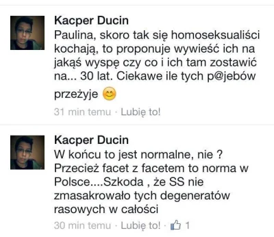 G.....M - Gimnazjum. Za dużo czasu wolnego ma to dziecko.

#neuropa #4konserwy #homos...