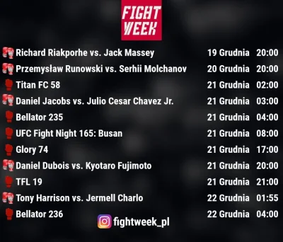 Poortland - #boks #fightweek #mma #ufc #bellator

Jestem pod wrażeniem ilości wydarze...