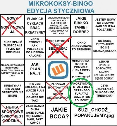 Blizz4rd - Proponuję wrzucać aktualizację naszego bingo pod #bingomikrokoksow aby być...