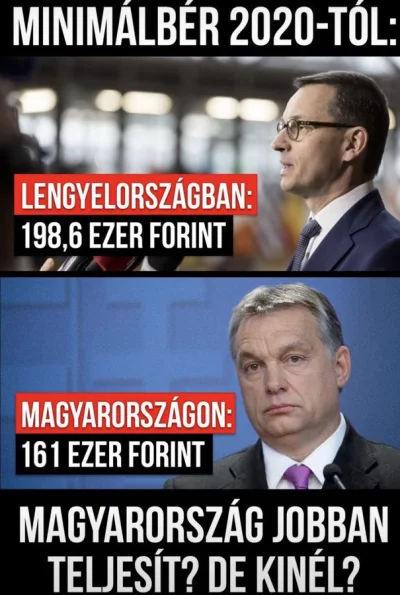 SirBlake - Jobbik uderza w rząd płacą minimalną w Polsce, przeliczoną na forinty.
Ha...