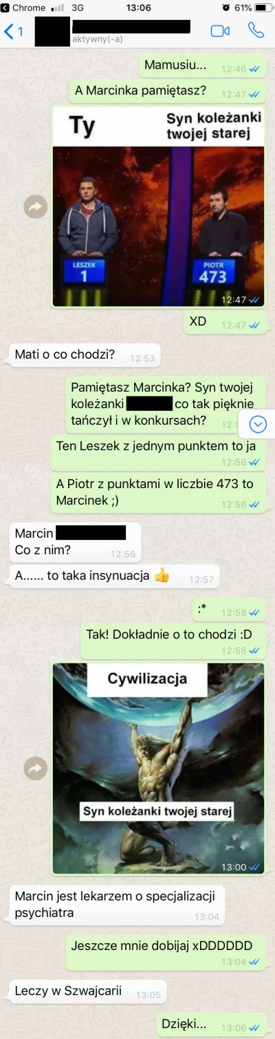 boncur - Kiedy chcesz pokazać mema swojej mamie ale potwory przeszłości budzą się do ...