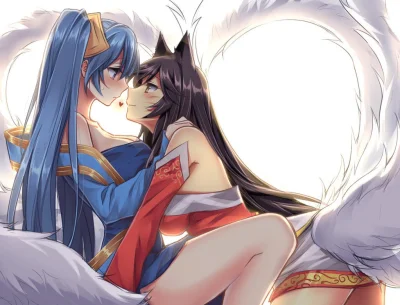 mar0uk - #randomanimeshit #leagueoflegends #yuri #ahri #sona 
#deviantart #mylovelyd...