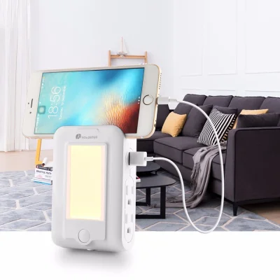 eternaljassie - Houzetek Wall Mount USB Charger LED Sensor Night Light w dobrej cenie...