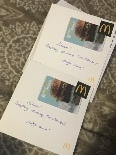 Ka4az - McDonalds się chyba pomylił i wysłał mi kolejne bonifikarty, tydzień temu dos...