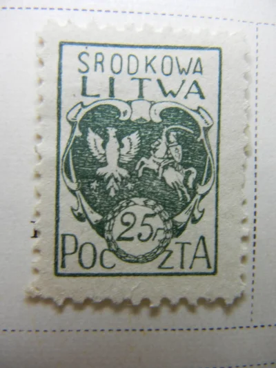 K.....s - Znaczek pocztowy Litwy Środkowej.

#kosmas #historia