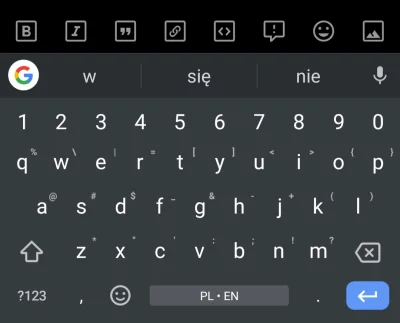 Artistide - Czy istnieje w #gboard taka możliwość, żebym mógł sobie zmienić to, pod j...