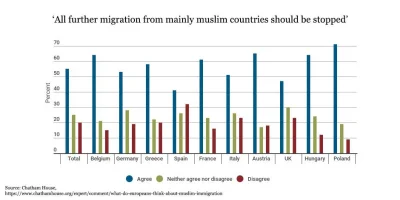 janusz-lece - Wyniki badania Chatham House - pt "czy dalsza imigracja z krajów muzułm...