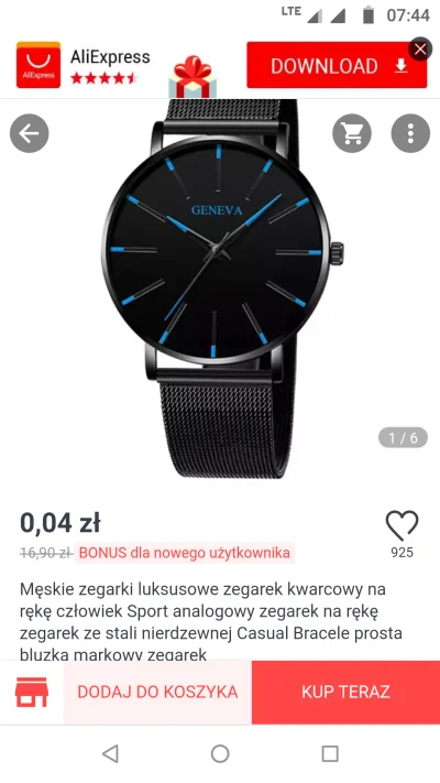 m.....o - Wiele w życiu widziałem, ale zegarek za 4 grosze?
#aliexpress #aliexpressp...