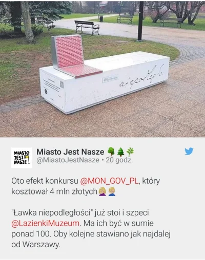 pokpok - 4 mln na leki ławki, które wyglądają jak trumny, ale za to mają wifi i melod...