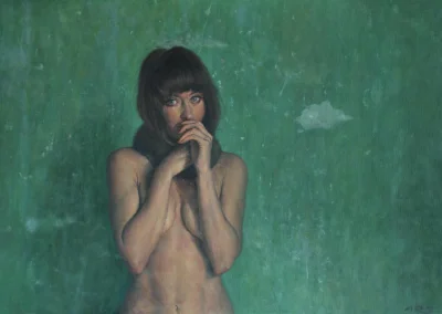 Hoverion - Alex Russell Flint 
Magda in Fur Collar, oil on canvas, 140 x 100 cm
#ma...