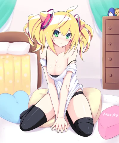 Azur88 - #randomanimeshit #anime #longhair #blonde #ponytails #greeneyes #zakolanowki...