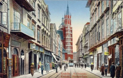 s.....w - Ulica Florianska w Krakowie na pocztówce z 1915 roku.
#ciekaowstki #krakow ...