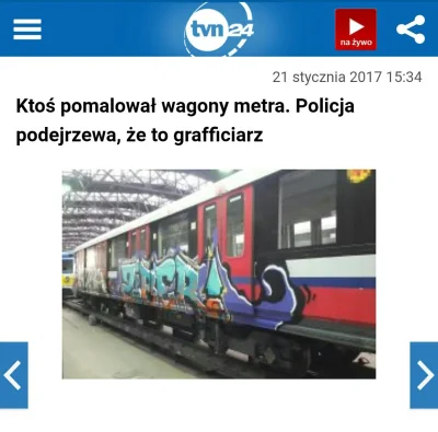 Jacob05 - #tvn24 #graffiti #policja
http://www.tvn24.pl/r/artykul/ktos-pomalowal-wago...