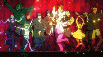 M.....d - Galeria gifów z endinga Kekkai Sensen 
#randomanimeshit #kekkaisensen #gif