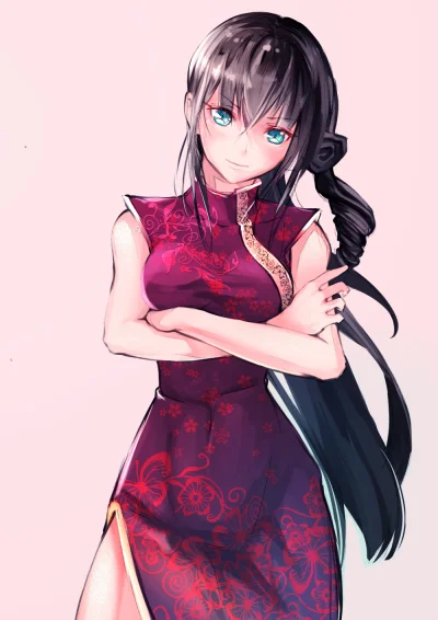 FuzzyWuzzy_ - Cheongsam (｡♥‿‿♥｡)
#randomanimeshit #originalcharacter #cheongsam #qip...