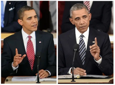 prze - Obama od 2009 roku postarzał się o jakieś 20 lat.
#ciekawostki #usa #potus