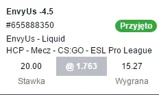 januszesportu - ESL Pro League Season 4 Finals:
EnVyUs vs Liquid EnvyUs -4.5 @ 1.763...