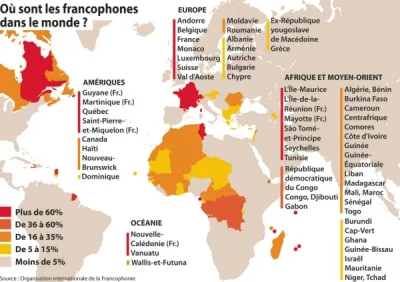 V.....7 - Dans cette carte vous pouvez trouver où ils se trouvent des francophones da...