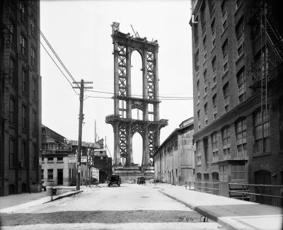 Pachlak - New York, Czerwiec 1908, Most Manhattański w trakcie budowy.



#fotografia...