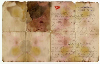 myrmekochoria - Ostatni list napisany na pokładzie RMS Titanic. Napisany przez Oscara...