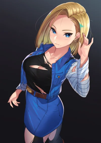 bakayarou - #randomanimeshit #dragonball #android18 #animeart #pixiv #anime #