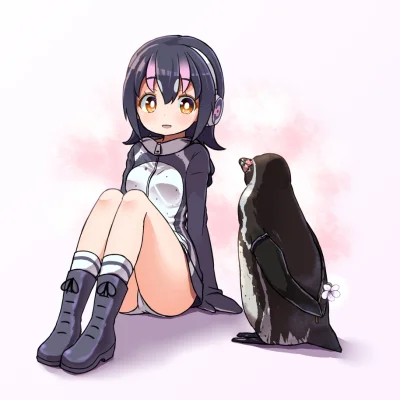 t.....t - #randomanimeshit #kemonofriends #humboldtpenguin #grapekun #pantsu 
#