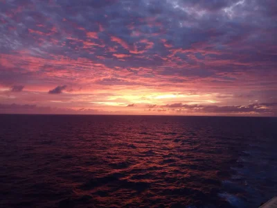 Kir91 - @Kir91: Standardowy zachód słońca gdzieś na morzu karaibskim