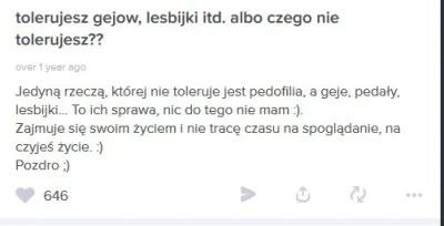 czapkaaa - To mówisz Bombel że nie tolerujesz pedofilii, a niedawno ją promowałeś w p...