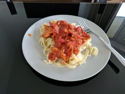travikk - Matko włoska pomidorowa, jakie to wyszło dobre.

Tagiatelle, kurczak i ch...