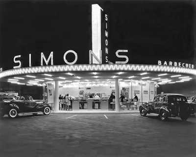 myrmekochoria - Restauracja Simons, Los Angeles lata 40. XX wieku.

#starszezwoje -...