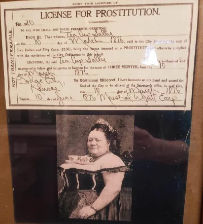 anoysath - Licencja na uprawianie prostytucji. Kansas, 1876 r.

https://pl.wikipedi...