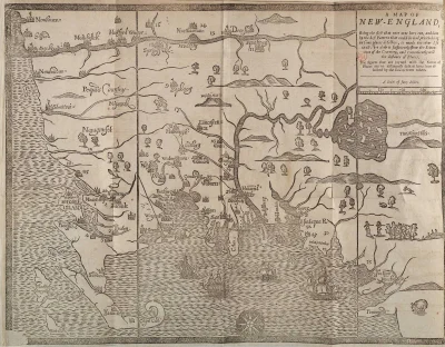 stepBYstep - Mapa Nowej Anglii z roku 1677. Czy tylko mi przypomina ona nieco bardzo ...