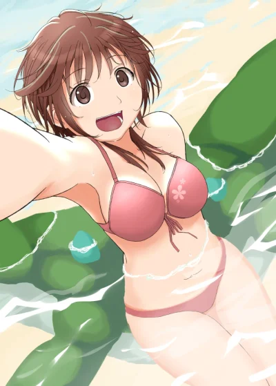 Czokolad - #randomanimeshit #amagami #rihokosakurai #swimsuit