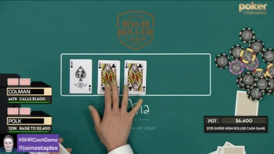 Olorion - Taki flop spadł podczas wczorajszego Super High Roller Cash Game w Las Vega...