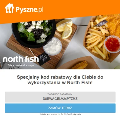 lvgan - Kupon 15/40 do North Fish ważny do końca dnia :) Smacznego
#pysznepl